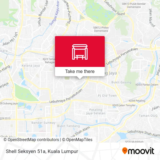 Shell Seksyen 51a map