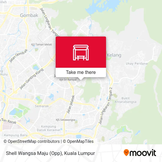 Shell Wangsa Maju (Opp) map