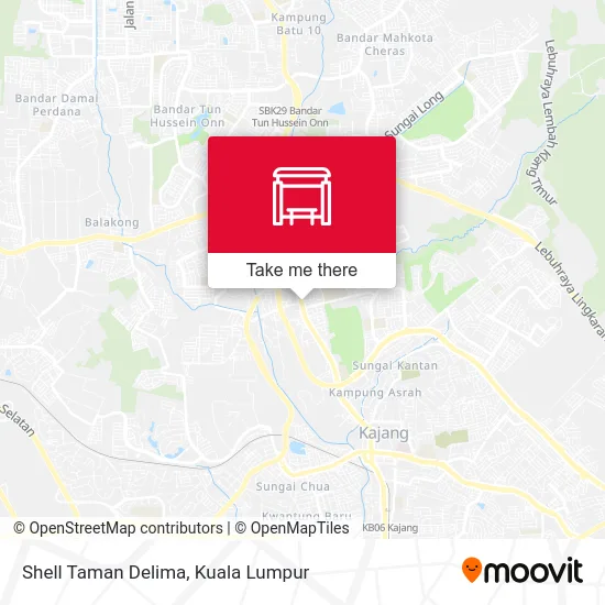 Shell Taman Delima map