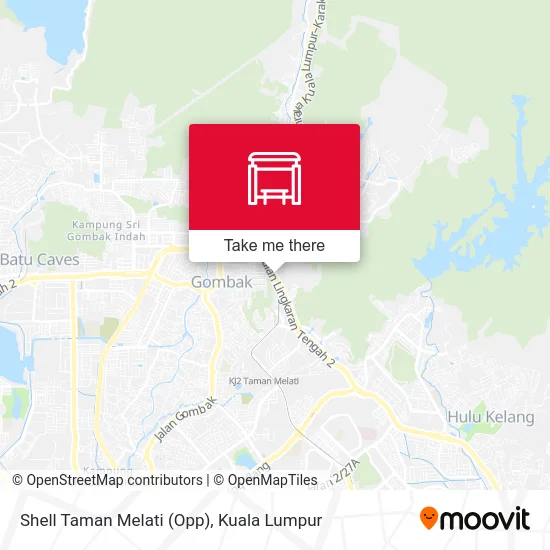 Shell Taman Melati (Opp) map