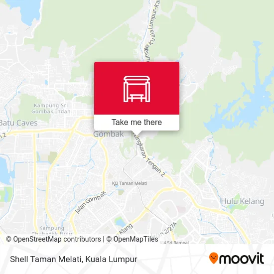 Shell Taman Melati map