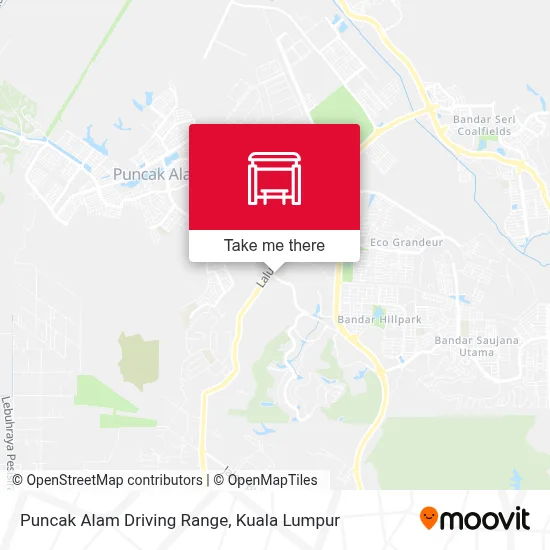 Puncak Alam Driving Range map