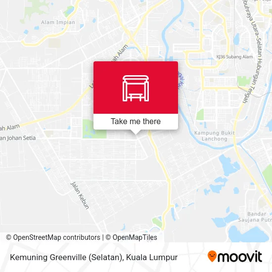 Kemuning Greenville (Selatan) map