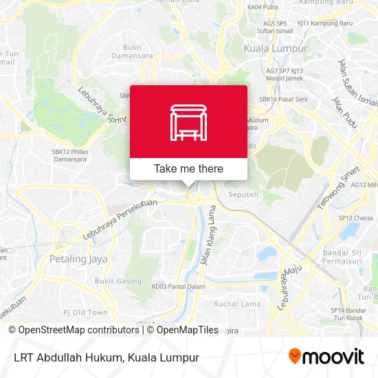 LRT Abdullah Hukum map