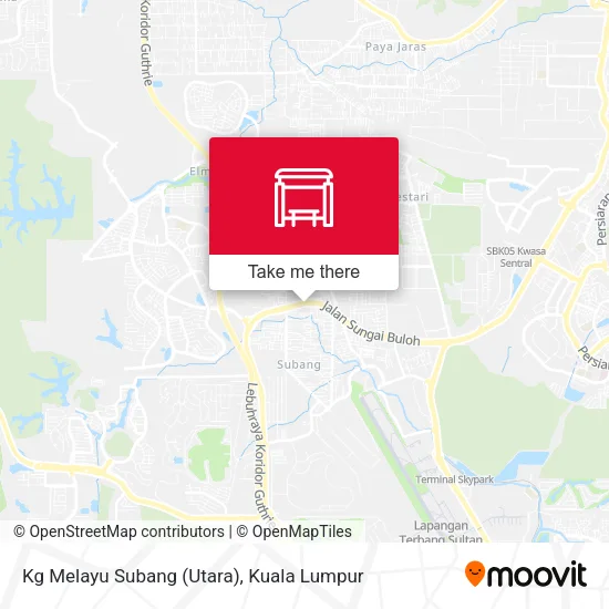 Kg Melayu Subang (Utara) map