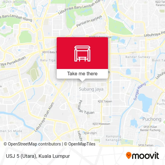 USJ 5 (Utara) map