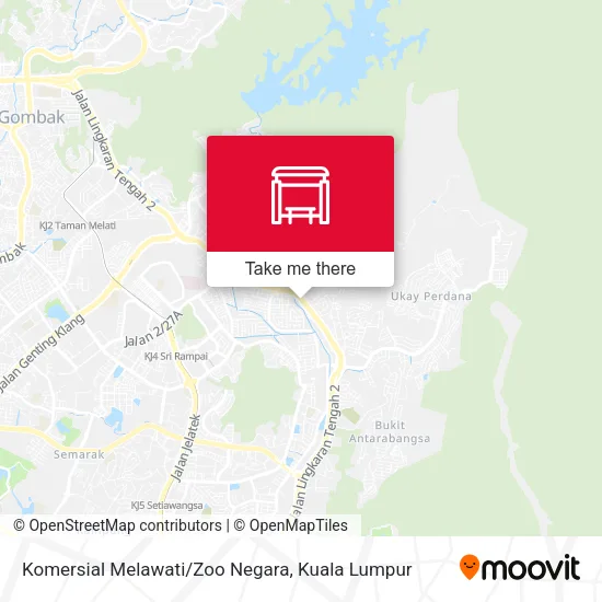 Komersial Melawati/Zoo Negara map