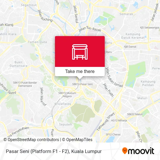 Pasar Seni (Platform F1 - F2) map