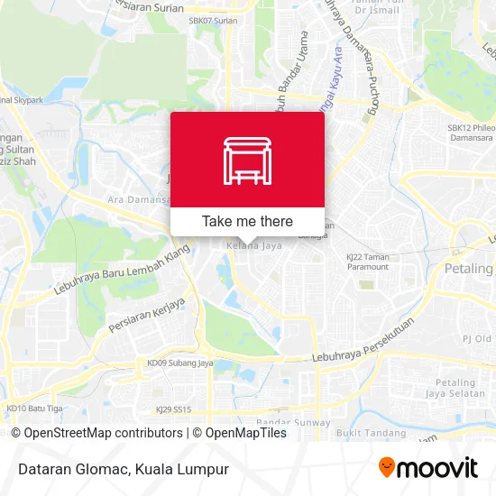 Dataran Glomac map