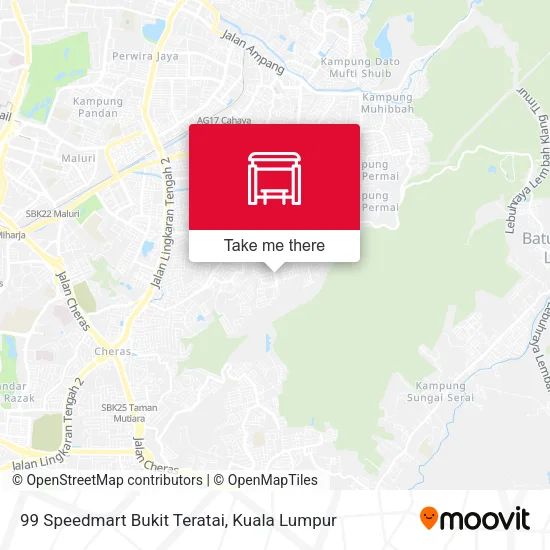 99 Speedmart Bukit Teratai map