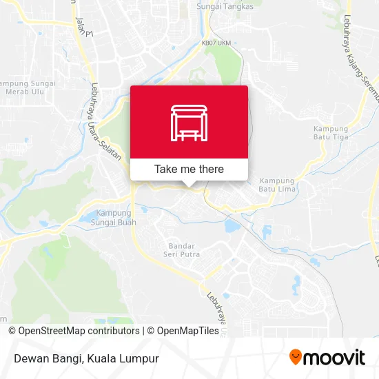 Dewan Bangi map