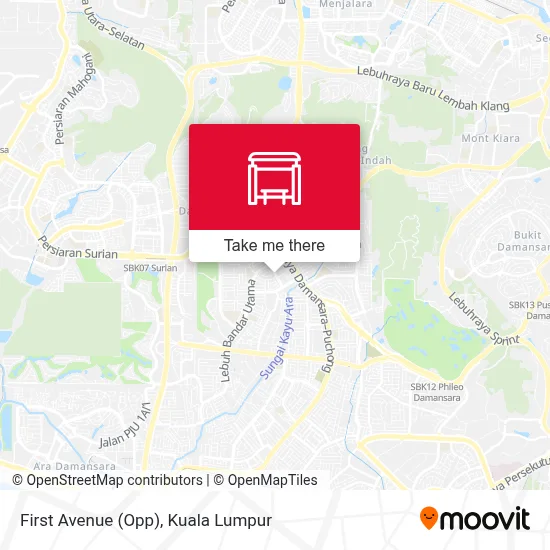 First Avenue (Opp) map