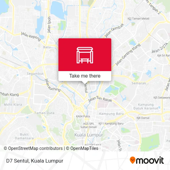 D7 Sentul map