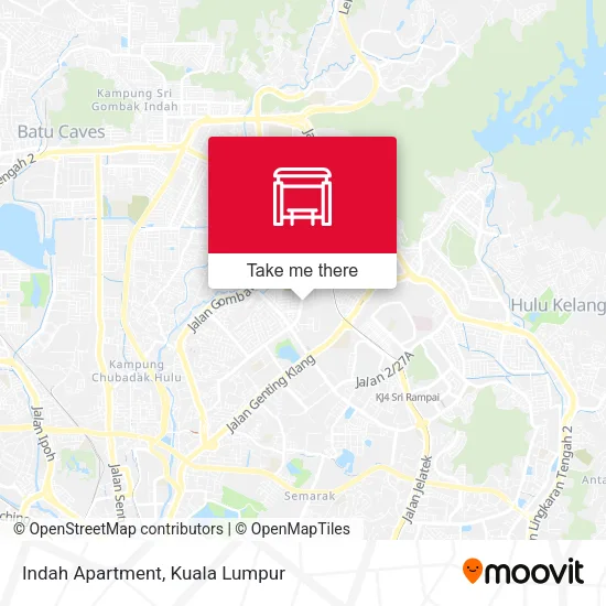 Indah Apartment map