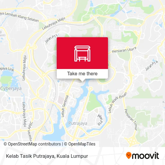 Kelab Tasik Putrajaya map