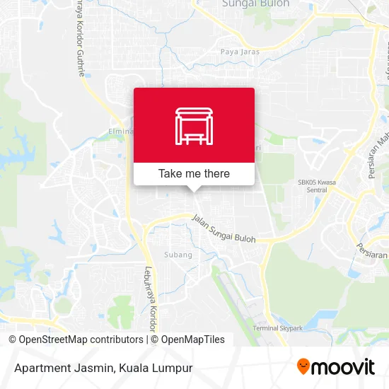 Apartment Jasmin map