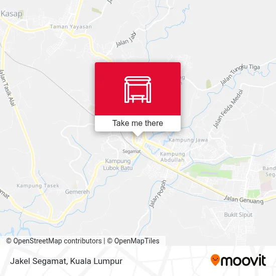 Jakel Segamat map