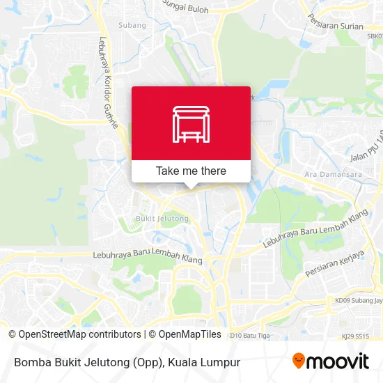 Bomba Bukit Jelutong (Opp) map