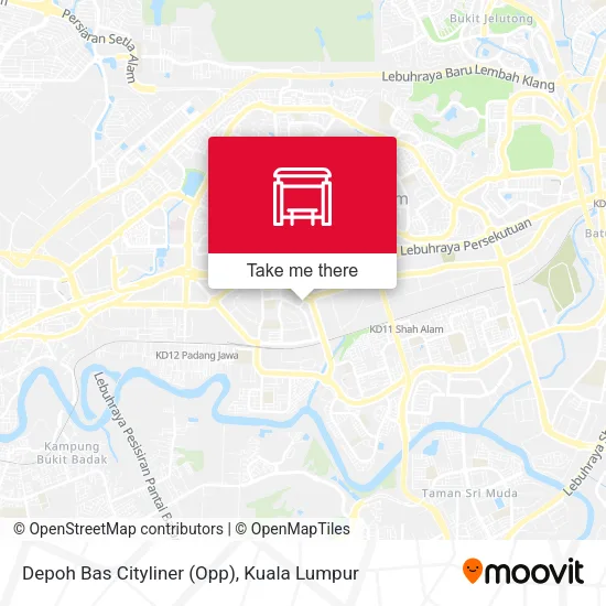 Depoh Bas Cityliner (Opp) map