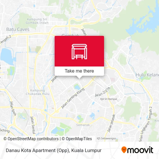 Danau Kota Apartment (Opp) map