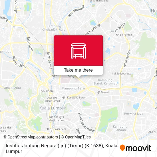 Institut Jantung Negara (Ijn) (Timur) (Kl1638) map