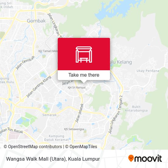 Peta Wangsa Walk Mall (Utara)