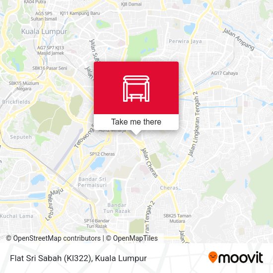 Flat Sri Sabah (Kl322) map