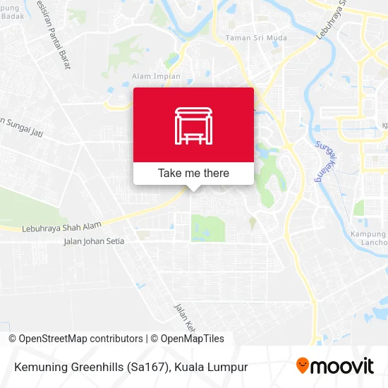 Kemuning Greenhills (Sa167) map