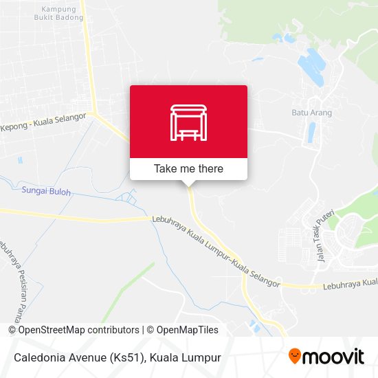 Peta Caledonia Avenue (Ks51)