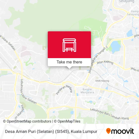 Desa Aman Puri (Selatan) (Sl545) map