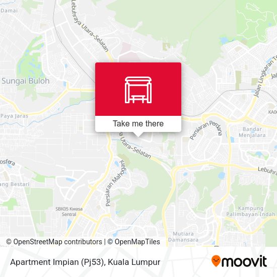 Apartment Impian (Pj53) map