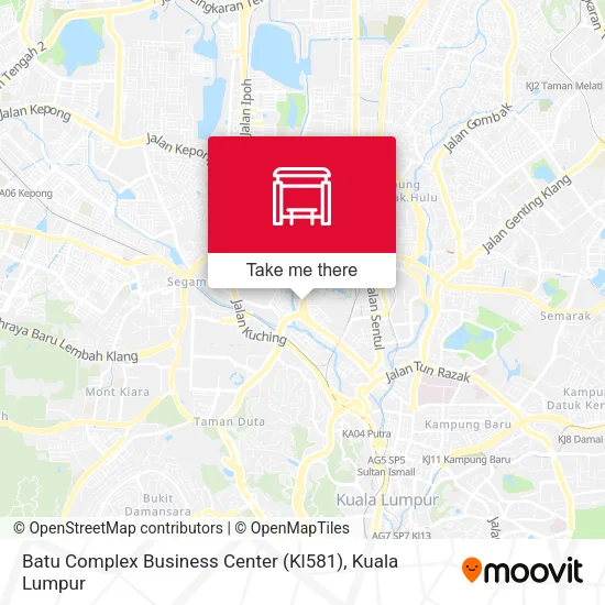 Batu Complex Business Center (Kl581) map