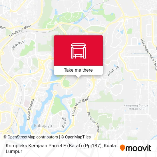 Kompleks Kerajaan Parcel E (Barat) (Ppj187) map