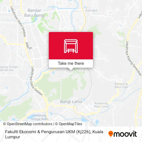 Fakulti Ekonomi & Pengurusan UKM (Kj226) map