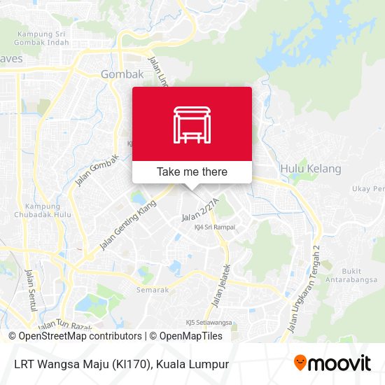 LRT Wangsa Maju (Kl170) map