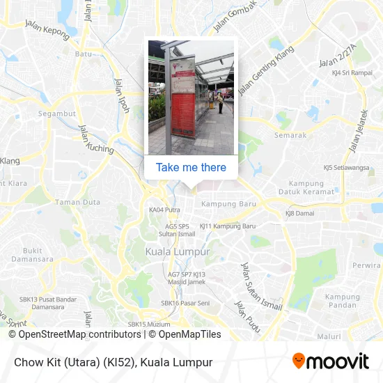 Chow Kit (Utara) (Kl52) map