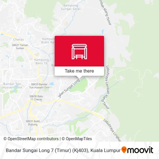 Bandar Sungai Long 7 (Timur) (Kj403) map