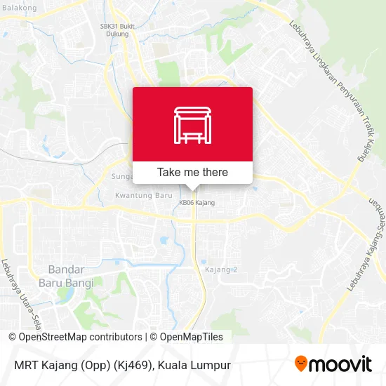 MRT Kajang (Opp) (Kj469) map