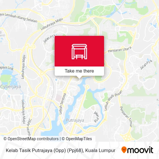 Kelab Tasik Putrajaya (Opp) (Ppj68) map