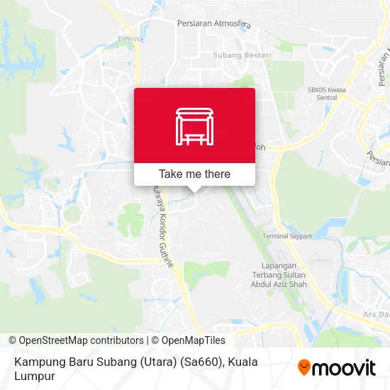Kampung Baru Subang (Utara) (Sa660) map