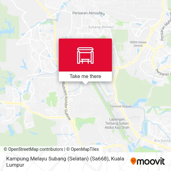 Kampung Melayu Subang (Selatan) (Sa668) map
