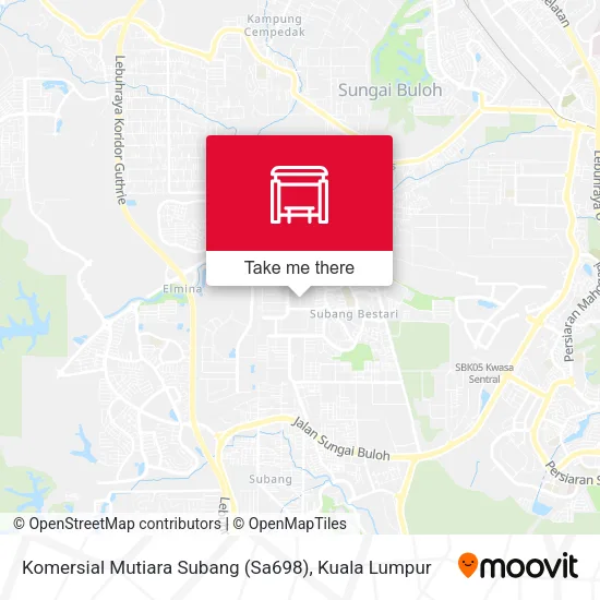 Komersial Mutiara Subang (Sa698) map