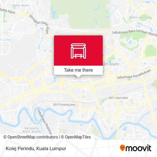 Kolej Perindu map