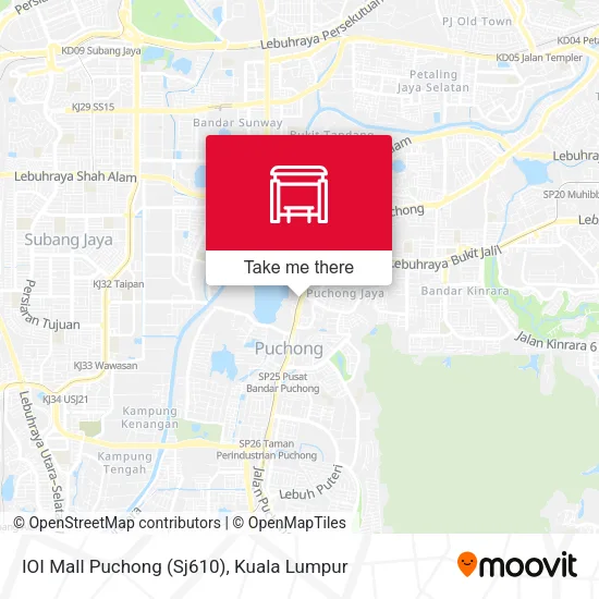 IOI Mall Puchong (Sj610) map