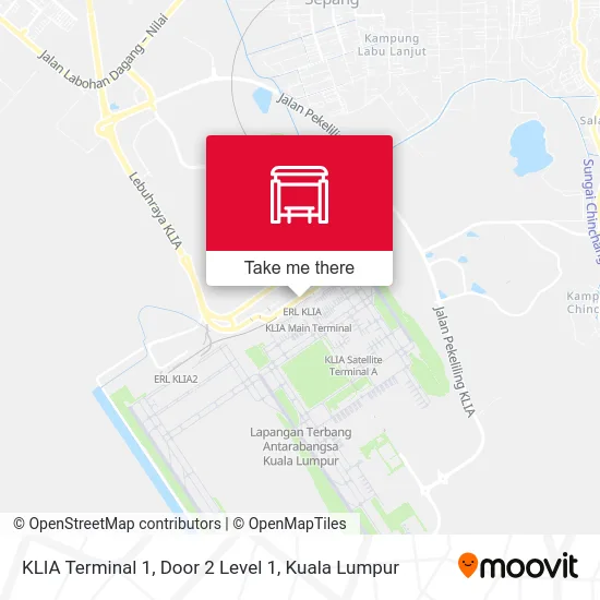 KLIA Terminal 1, Door 2 Level 1 map