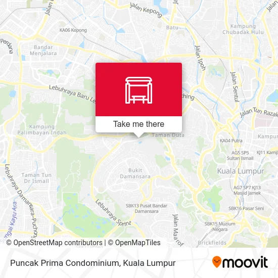 Puncak Prima Condominium map