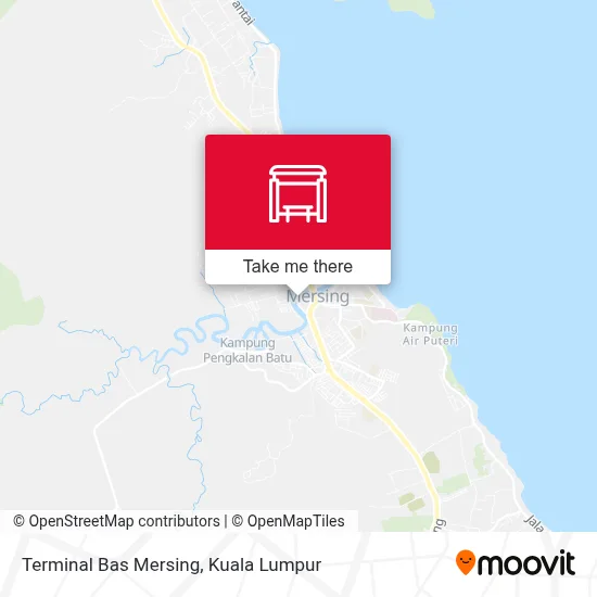 Terminal Bas Mersing map