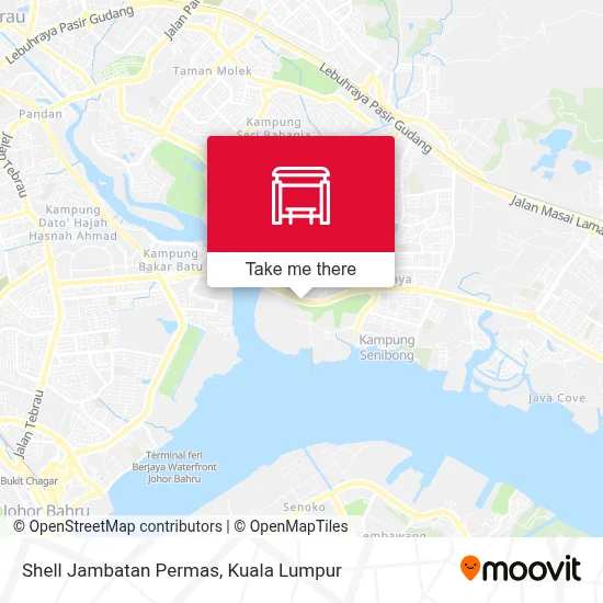 Shell Jambatan Permas map