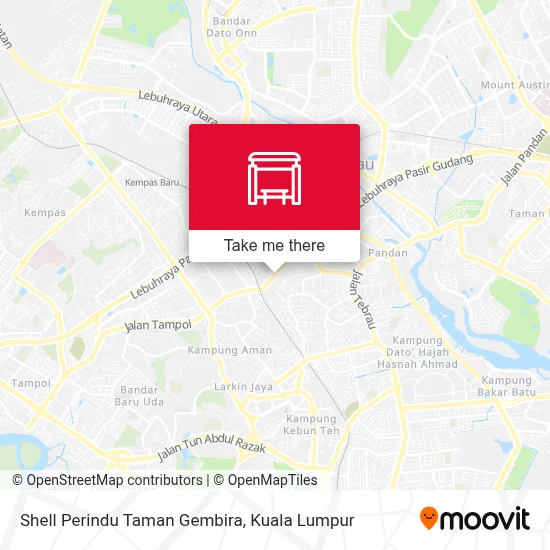 Shell Perindu Taman Gembira map
