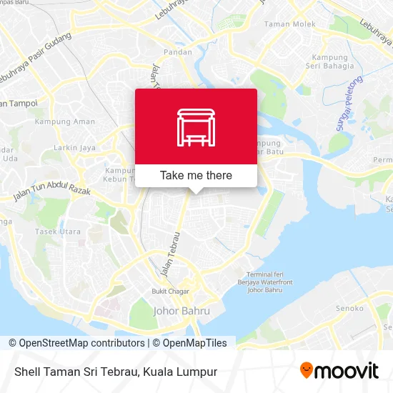 Shell Taman Sri Tebrau map